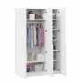 Шкаф для одежды Порто 580 с 3 глухими дверями (Белый Жемчуг, Белый софт)
